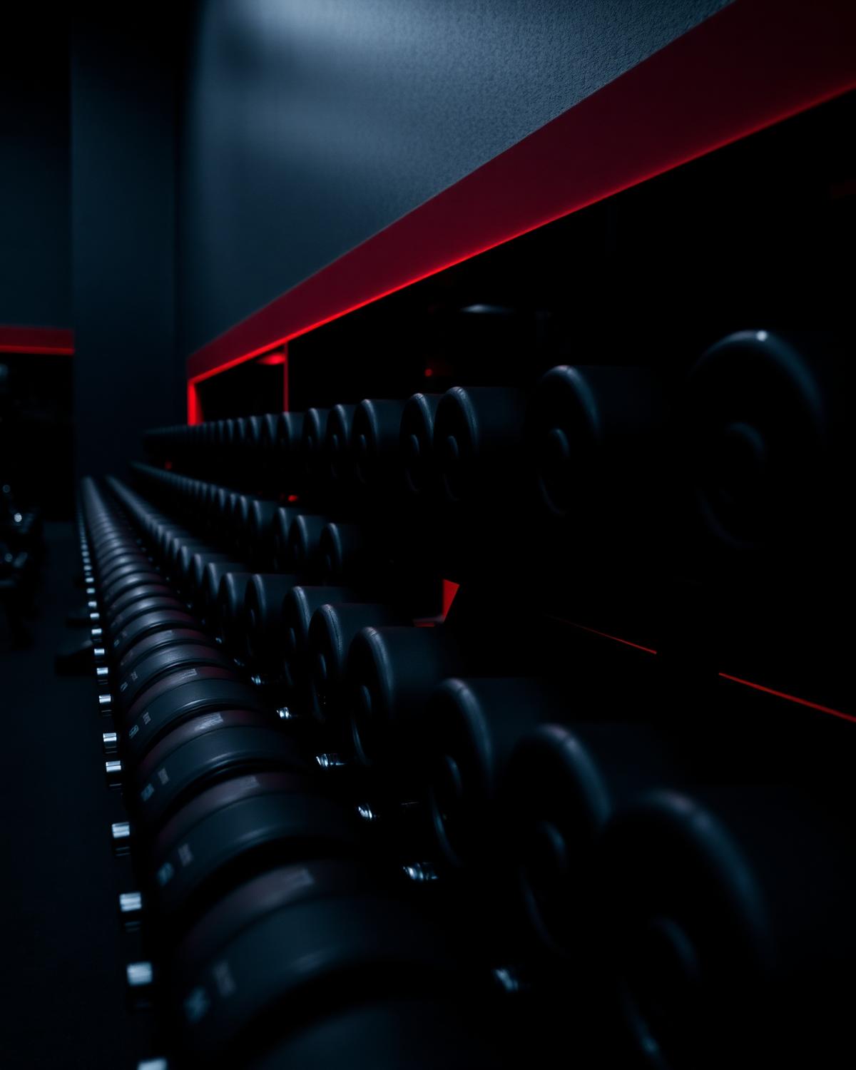 Placeholder: rack de halteres
